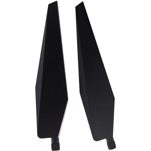 Deal4GO 2-Pack GENUINE High Gain SMA External WiFi Antenna PULLED from RT-AC5300 WLAN Card Wireless Router Antenna, Black, 5300ANT2