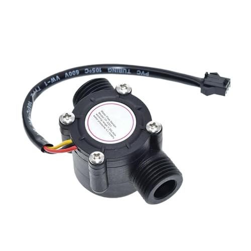 庭のホース散水メーター YF-S201 ブラック水流センサー 液体流量計カウンター 1-30L/分 1個