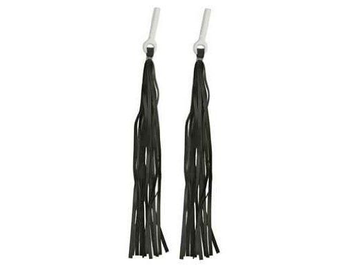 Lowrider Black Vinyl Streamers Grips Black. Bike Grip Streamers, Bicycle Grip Streamers, Beach Cruiser, Mountain Bike #TOP14