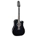 Takamine G Series GD30CE-12 Dreadnought 12-String Acoustic-Electric Guitar Black