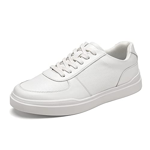 Bruno Marc Men's Casual Dress Sneakers Classic Lightweight Shoes 7.5 White