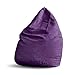 Lumaland Beanbag Puff Otomano XL Comfort Line - Sillón Gigante Infantil & Gamer para una Comodidad Total - Cojín de Relax con Costuras Reforzadas y Relleno de Perlas EPS - 120 Lt/Violeta