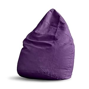 Lumaland Luxe XL Beanbag stijlvolle zitzak 120L vulling Purple