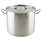Winware Stainless Steel 32 Quart Stock Pot with Cover