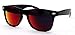 Sunglasses Classic 80’s Vintage Style Design (Black Revo Dark Red)