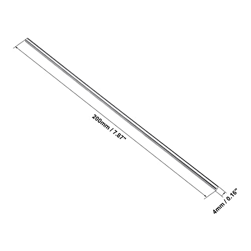 sourcing map 5 Stück Rundstab 4mm Durchmesser 200mm Länge HSS Drechselstange Schaft DIY Bastelwerkzeug