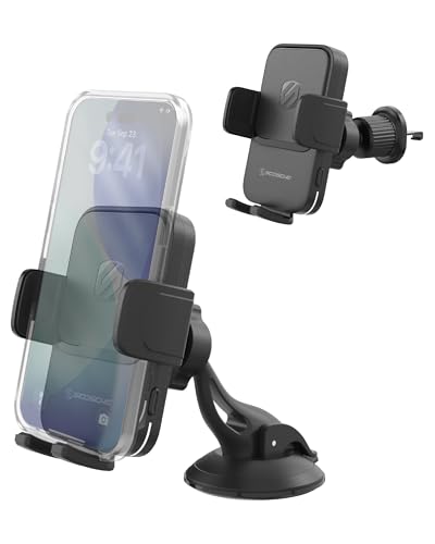 Cargador inalámbrico de coche anticaídas con brazo ajustable para salpicaderos rugosos