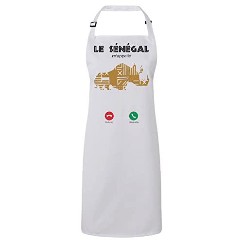 Tablier Sénégal cuisine premium au design exclusif inspiré d'Afrique