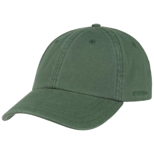 Stetson Rector Baseballcap UV-Schutz 40 Strapback Damen Herren Sommer Winter dunkelgrün One Size