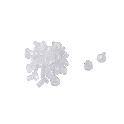 uxcell 24 pièces amortisseurs 5mm transparent meubles