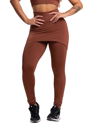 Calça Legging Suplex Saia Tapa Bumbum Cintura Alta