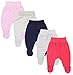 TupTam Baby Mädchen Hose Babyhose mit Fuß Strampelhose 5er Pack, Farbe: Farbenmix 1, Größe: 74
