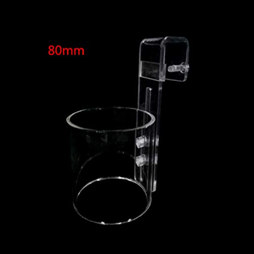 Betta 給餌透明アクリルシリンダーフローティングフィード無駄を削減し、フレーク魚のフィーダーに適した水を維持します