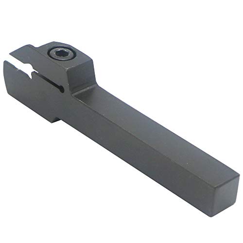 CNC Lathe Grooving Tool Holder MGEHR1212-2(0.47 Inch), with Three MGMN200 Cemented Carbide Blades. Yellow Processed Steel, Fuchsia Processed Stainless Steel, Silver Processed Aluminum Alloy. (2mm)