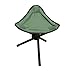 BESPORTBLE Asiento de Trípode Plegable Al Aire Libre Portátil Asiento de Silla de Taburete de Tres Patas para Pescar Camping Senderismo