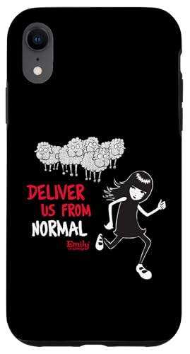 Coque iPhone XR Emily The Strange Deliver Us from Normal protection noire originale