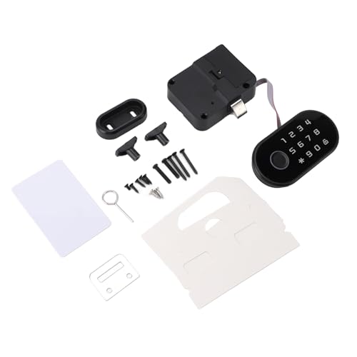 Fingerprint Cabinet Lock, Keyless Biometric Drawer Lock, USB Emergency Power