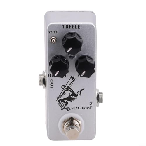 Centaur Based Overdrive Effect Pedal Silver Tone