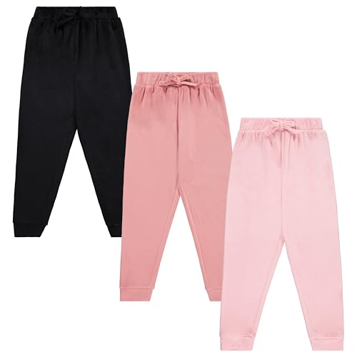Image of BTween Girls 3 Pack Velour Jogger Pant Set Solid, Tie Dye or Camo Sweatpants for Girls