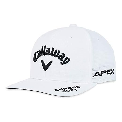 Callaway Gorra de Golf para Hombre, Color Blanco TA Performance Pro 21 XL