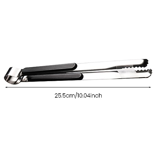 4pcs Stainless Steel Kitchen Tongs, Serving Tongs for Cooking, Non-Slip Easy Grip Handle Food Tongs, for Cooking, Camping BBQ, Serving, Heat Resistant, Food Grade Tongs