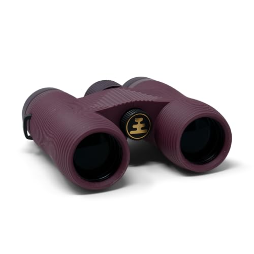 Image of Nocs Provisions Field Issue 10x32 Waterproof Binoculars, 10X Magnification, Bak4 Prism, Wide View Multi-Coated Lenses for Bird Watching, Hunting & Wildlife Viewing - Oxblood Maroon