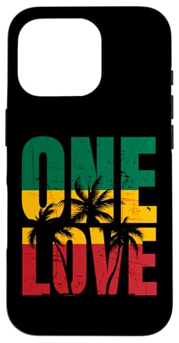 Rasta Reggae One Love Palm Tree Rastafari Jamaican Vacation X}zP[X iPhone 16 Pro p