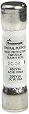 Bussmann SC-30BC 30 Amp Time-Delay Class G Melamine Tube, 600V UL Listed 1-In Bag