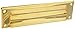 Baldwin 0015031 Letter Box Plate, Unlacquered Bright Brass
