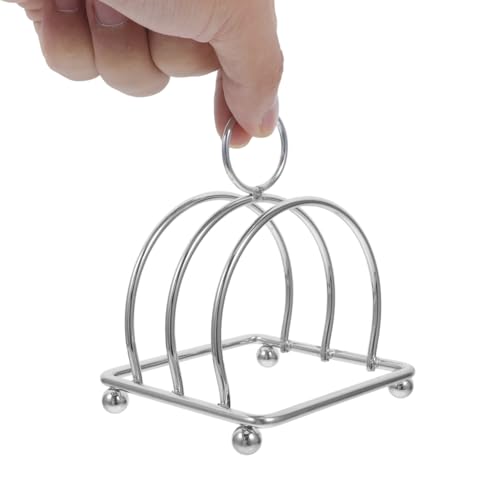 Soporte para rebanadas de pan y tostadas en acero inoxidable resistente 4