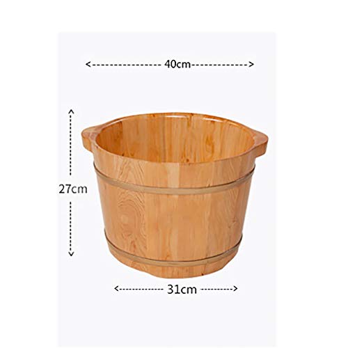 Cubeta de pie de madera para spa y sauna miniatura 4