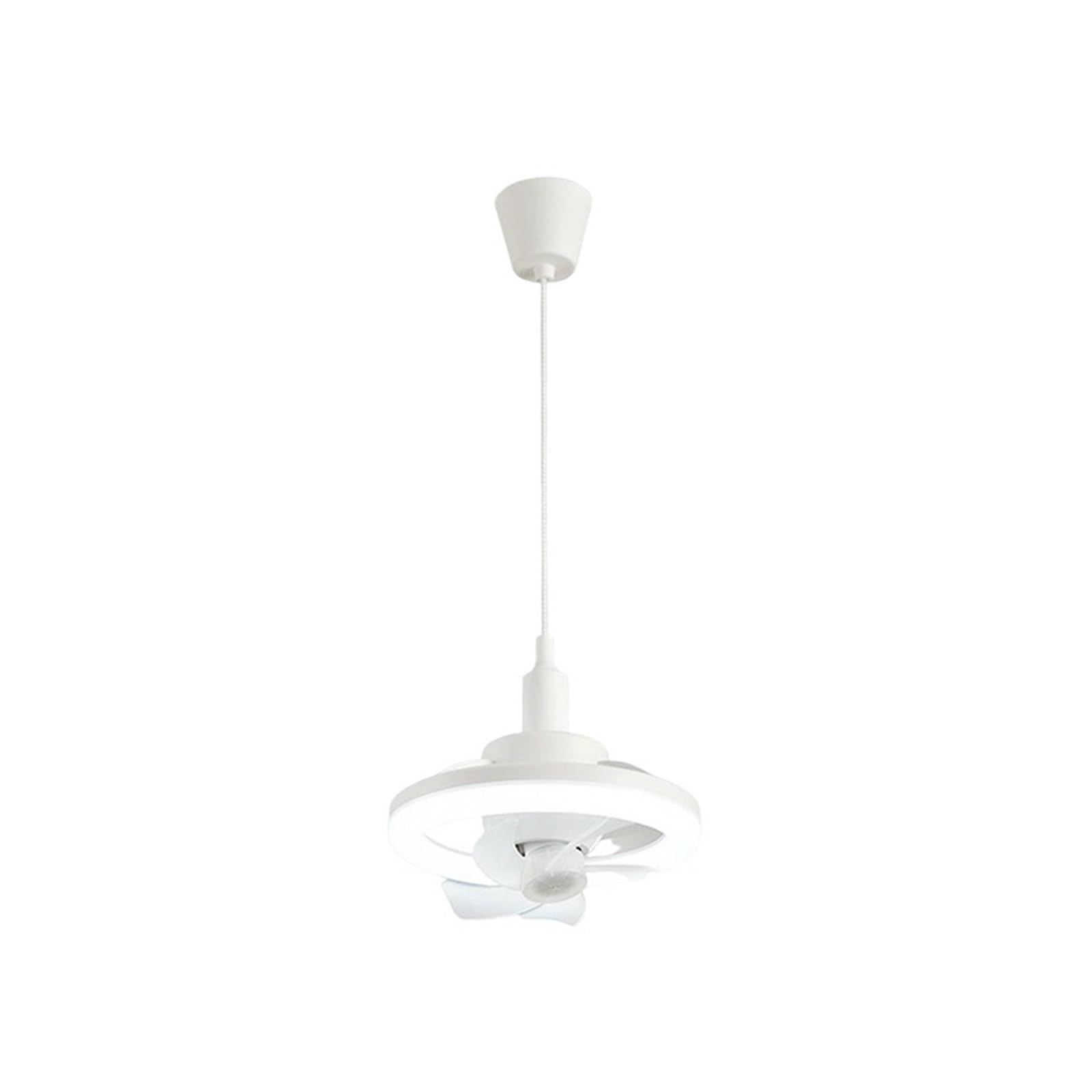 TRDEWR Ceiling Fan Light 48/60W 3-Speed Cooling Fan Ceiling Light 3-Gear Dimmable Electric Fan Lamp Remote Control E27 Lamp Holder Good Light and Shadow Effects(48W 0.5M Telescopic)