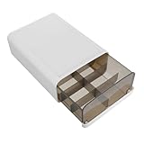 VALICLUD Unterwäsche Organizer Box Fächer Kunststoff Organizer für Socken Gürtel Bhs Schals Staubschutz Platzsparend Flexibel für Schrank Schlafzimmer und Bettkasten