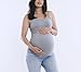 Motherhood Maternity Women's Clip Down Nursing Tank Top Cami with Adjustable Straps and Built-in Shelf Bra for Breastfeeding, Heather Grey, X-Large