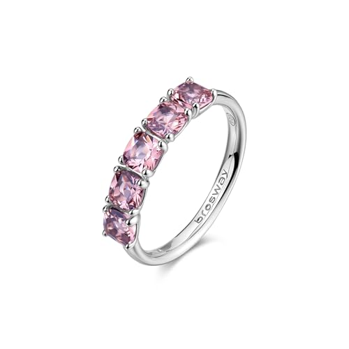 Bague Femme en Argent Brosway Fancy, le bijou rose idéal pour le quotidien