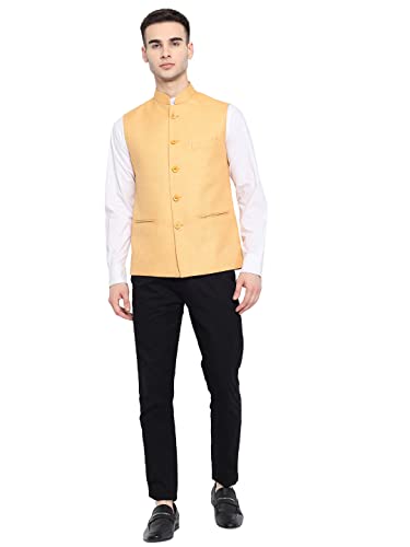 Image of Vastraa Fusion Men's Export-Quality Indian Traditional Nehru Jacket /Waistcoat