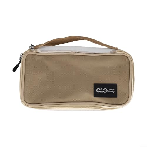 Borsa portautensili da viaggio per avventure all'aria aperta, mantiene i tuoi attrezzi da cucina organizzati e accessibili (cachi)