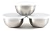 Anchor Hocking 3-Piece Nesting Pinch Bowls with Lids, Stainless Steel