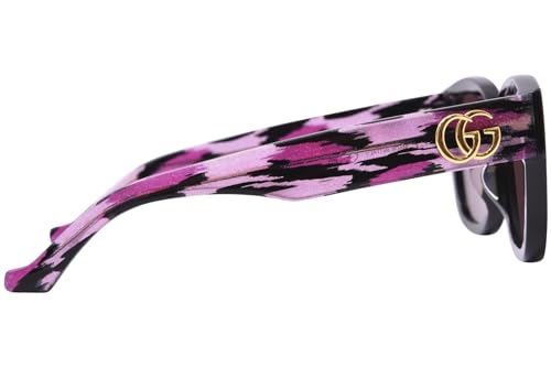 Gucci GG1550SK 004 Black-Pink Stripes/Red Square Woman's Sunglasses3