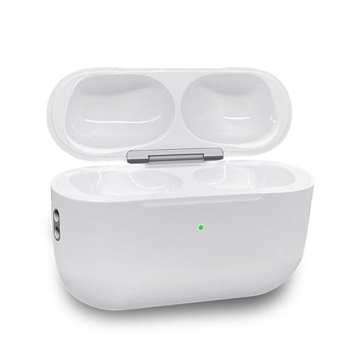 BRILLESS Funda de carga inalámbrica de repuesto compatible con AirPods Pro 3 (modelo 2025), carga inalámbrica USB-C y Qi, auriculares no incluidos