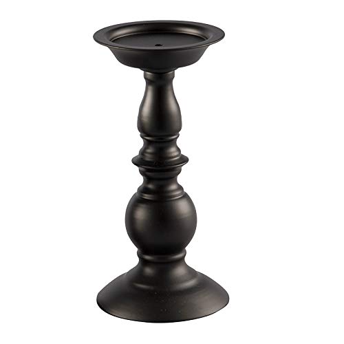 Retro Candle Holders 1 Pcs Cylindrical Metal Candle Stand for Pillar LED Candle Festival Birthday Candlelight Dinner Decorative Candleholders