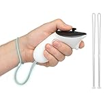 SOULWIT 1 Pair 交換用 コントローラー ストラップ for Meta Quest3/Quest 3 用 互換性 コントローラー リストストラップ for Oculus Quest3S/Quest 3S 用 腕 ハンド ストラップ 丈夫で 調整可能 リフティングストラップ 簡単な取付 リストバンド 手首ストラップ 落下防止 - ホワイト