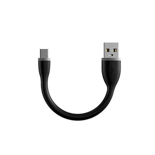 Satechi Flexible USB Type-C Charging Cable - Compatible with Samsung Galaxy S9 Plus/S9, GoPro Hero 6/5, and More (6-inch, Black)