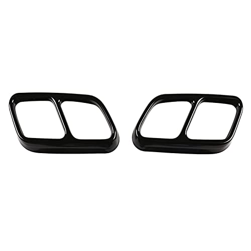 Exhaust Tips Fit Use for CLS W218 2012-2017 Stainless Steel Black Exhaust Pipe Tube Stickers Car Exhaust Muffler