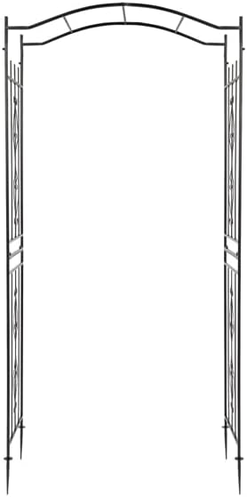 Garden Arbor, Arch for Wedding Ceremony Party, Christmas Garden Decor Steel Trellis for Plant Climbing, Pergola for Backyard, Lawn 43.31" x 17.52" x 90.55"