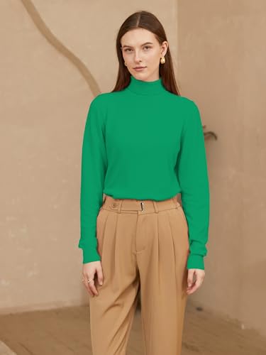 Image of DAIMIDY Turtleneck Sweaters for Women Long Sleeve Pullover Tops | Knitted Material| Soft, Warm and Breathable| High Resilience and Tensile Strength Design| Business Casual Tops| Dailywear