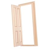 Conception distinctive: la conception de la porte à quatre grilles ajoute une fonctionnalité unique et attrayante à votre maison de poupée, ce qui le rend plus attrayant et minuscules portes pour mur, fournitures de construction de maisons de poupée