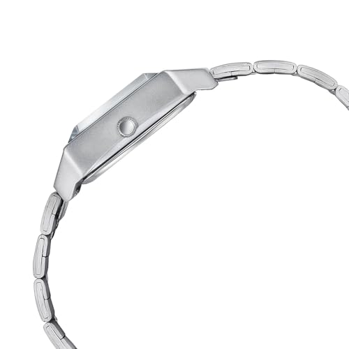 Image of Sonata Poze 8 Quartz Analog with Silver Dial Silver Stainless Steel Strap Watch for Unisex - SP80160SM01W
