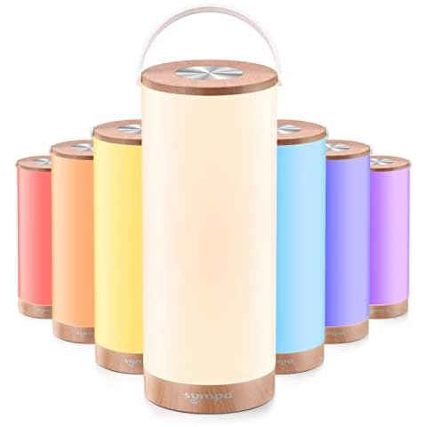 sympa Tischlampe LED Nachttischlampe mit RGB Farbwechsel & Speicherfunktion Cover