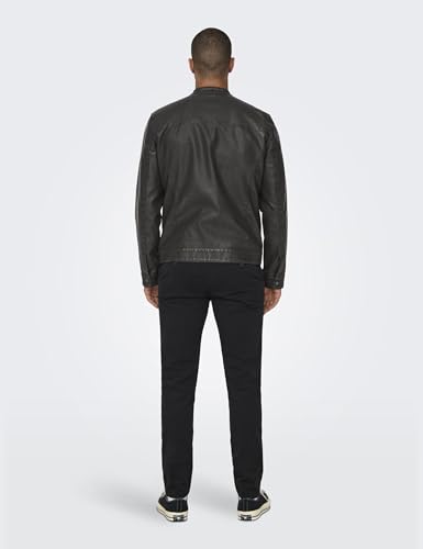 Veste de course en polyuréthane homme Onsmike Pu Racer Jacket Only & Sons